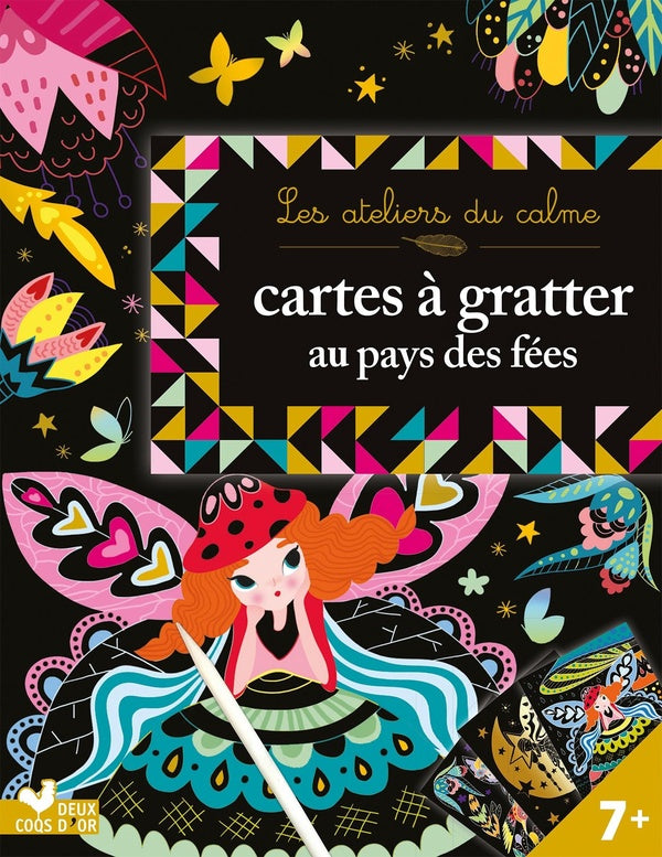 Les ateliers du calme : cartes à gratter ; au pays des fées