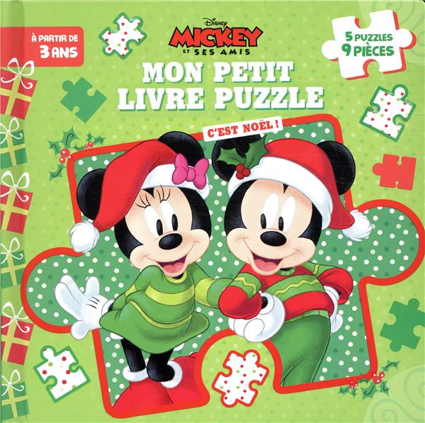 Mickey : mon petit livre puzzle ; c'est Noël