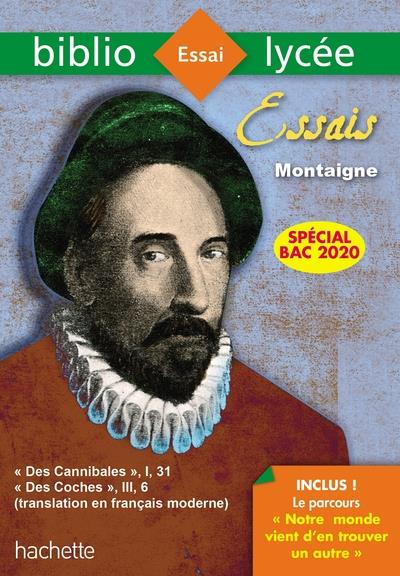 Essais Montaigne bac 2020