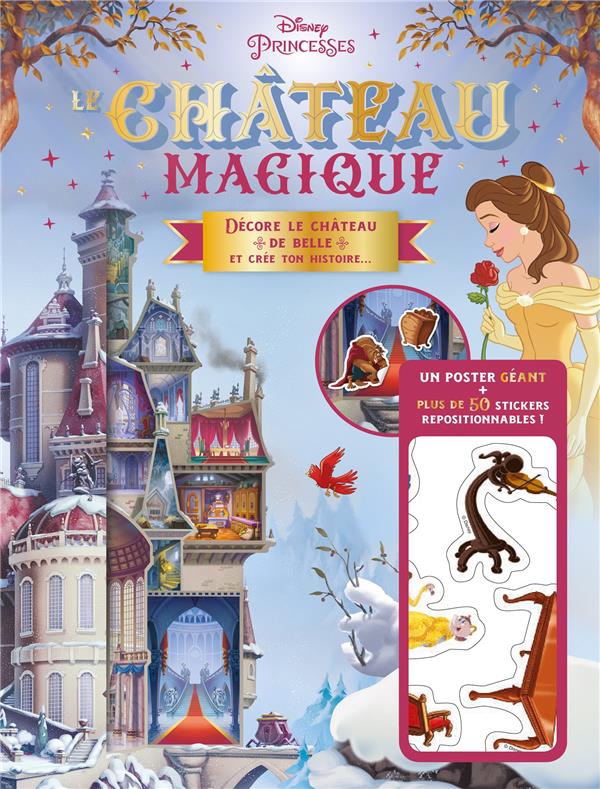 Disney Princesses : poster magique ; le château de Belle