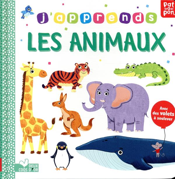 Patapon : j'apprends les animaux ; livre avec volets