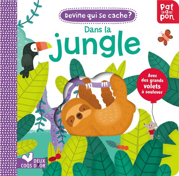 Patapon : devine qui se cache dans la jungle ; livre avec rabats troués