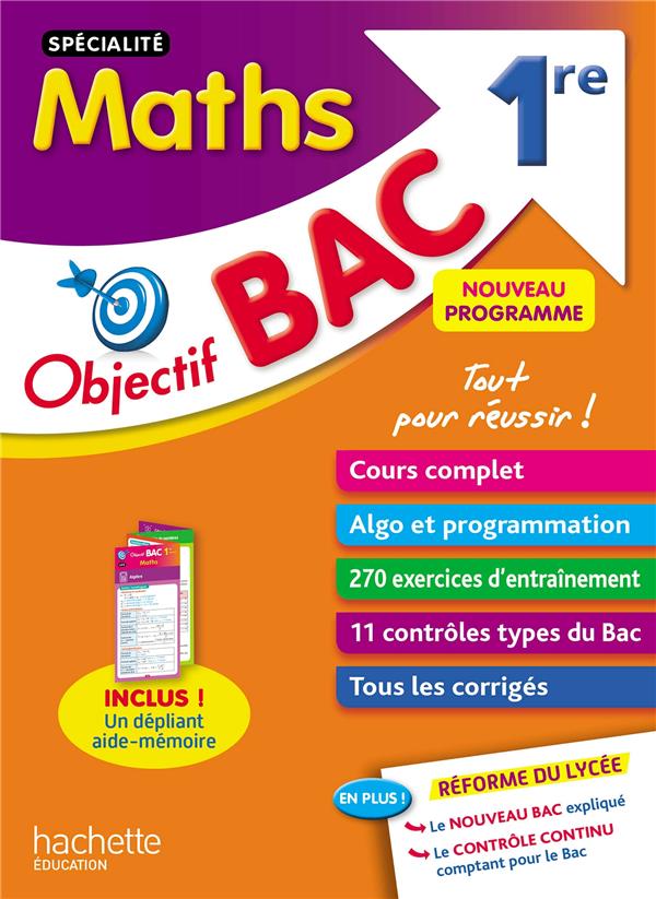 Objectif bac : spécialité maths ; 1re