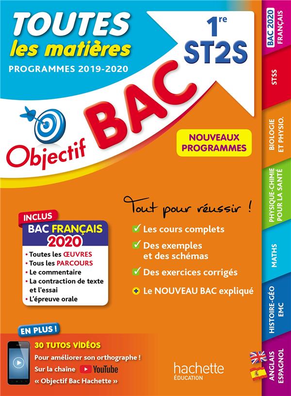 Objectif bac : toutes les matières ; 1re ST2S