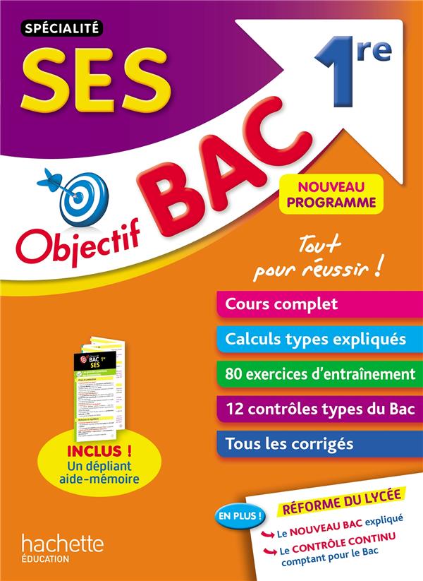 Objectif bac : spécialité SES ; 1re ES