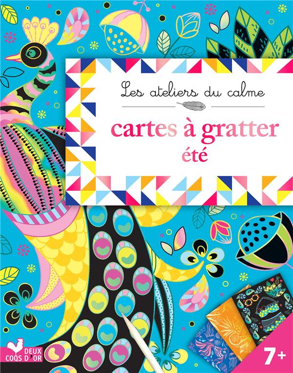 Les ateliers du calme : cartes à gratter été ; pochette avec accessoires