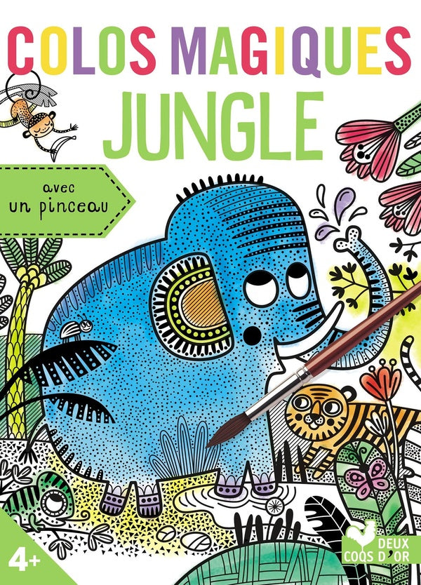 Colos magiques ; jungle ; avec un pinceau
