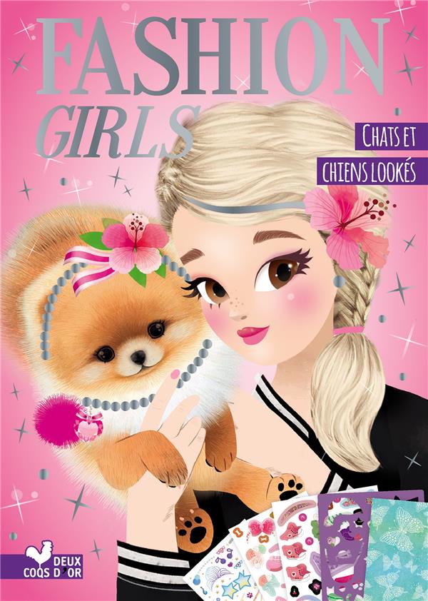 Fashion girls ; chat et chiens lookés ; pochettes avec accessoires