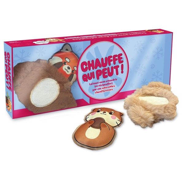 Chauffe qui peut ! Coffret avec 2 chaufferettes (loutre et panda roux)