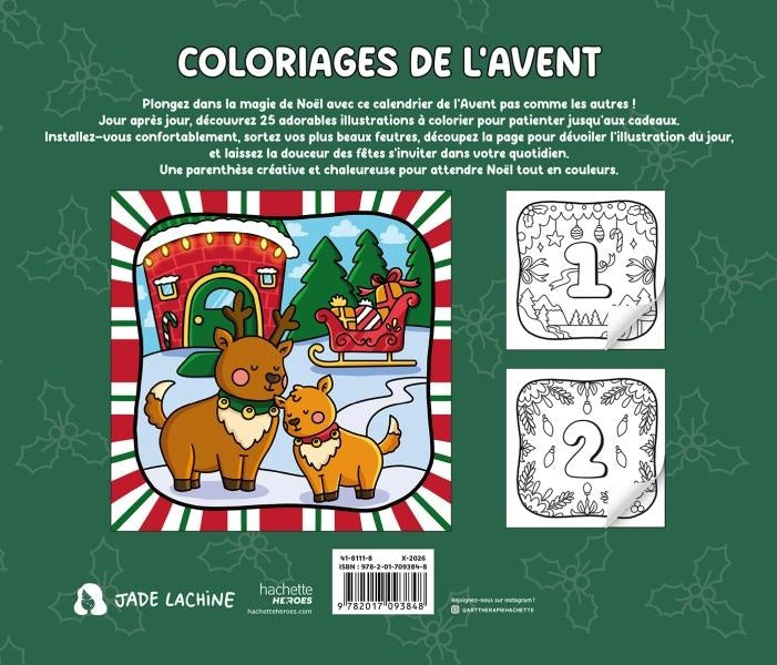 Coloriages de l'Avent cozy