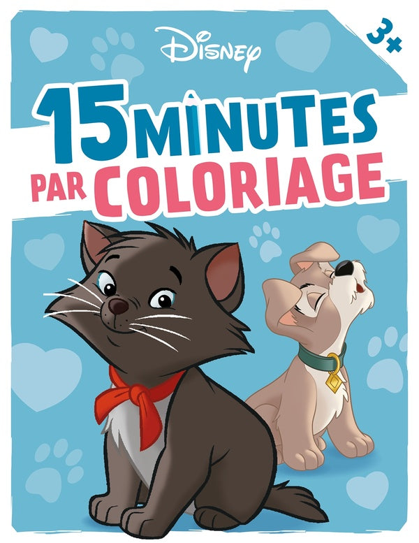 15 minutes par coloriage : Bébés chiens et chats