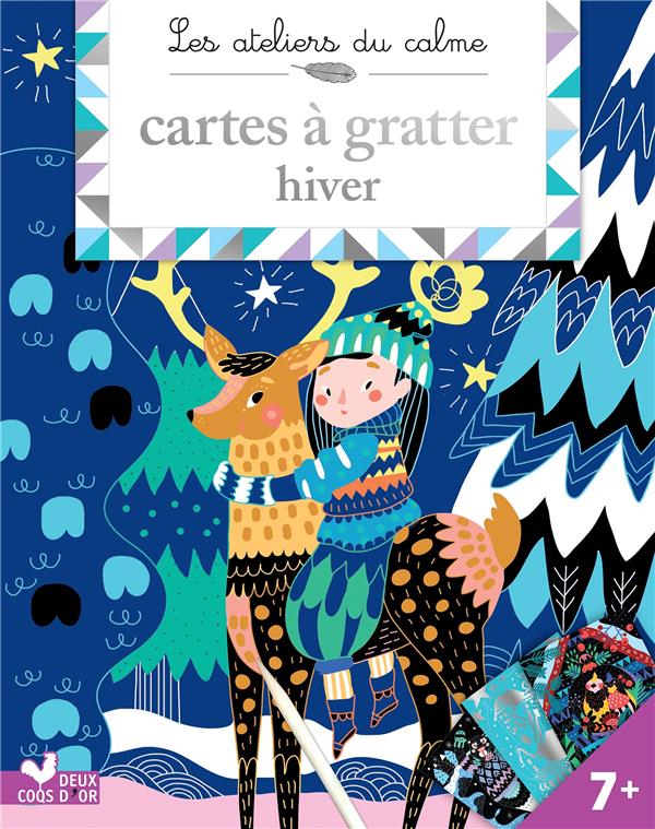 Les ateliers du calme : cartes à gratter hiver
