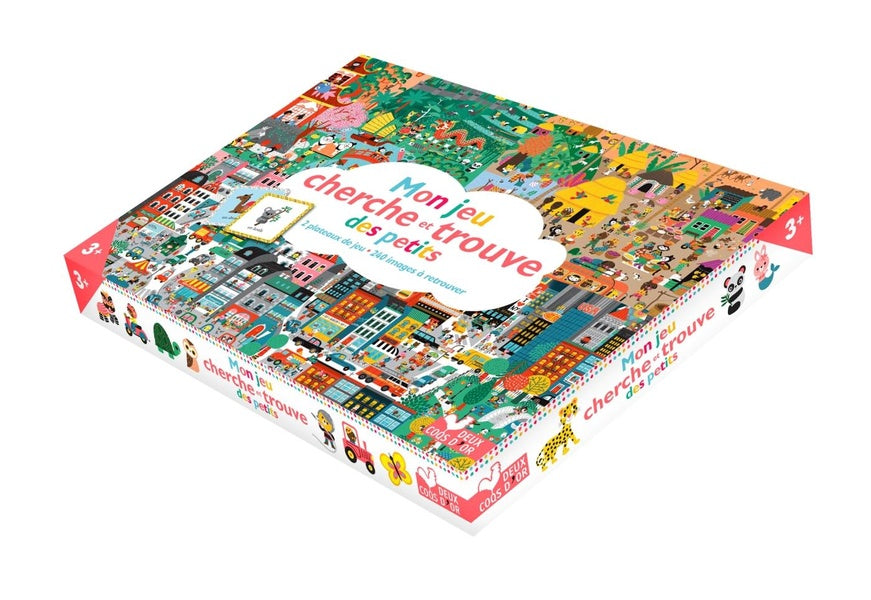 Mon jeu cherche et trouve des petits ; coffret avec plateau et cartes