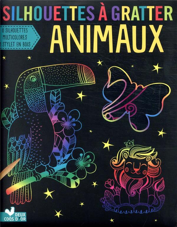 Mes cartes à gratter : silhouettes à gratter ; animaux