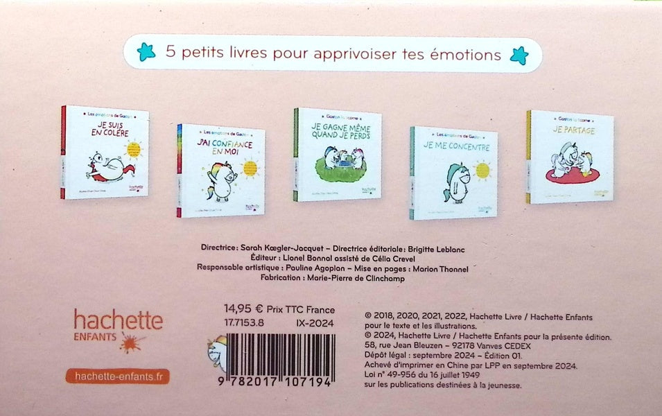 Gaston la licorne : les émotions de Gaston : La petite bibliothèque Tome 2