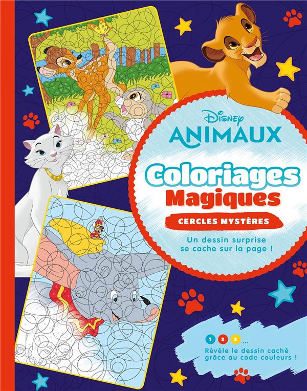 Coloriages magiques : Disney animaux : Cercles mystères