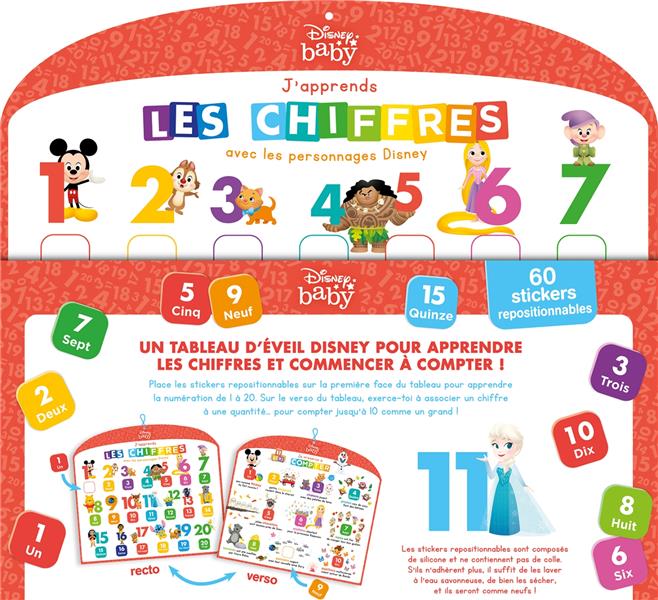 Disney Baby : j'apprends les chiffres avec les personnages Disney