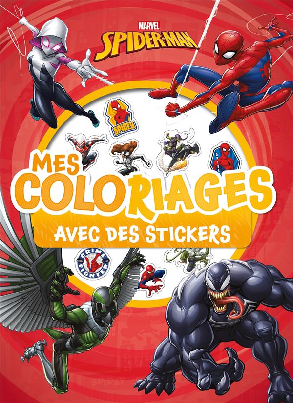 Mes coloriages avec stickers : Spider-Man