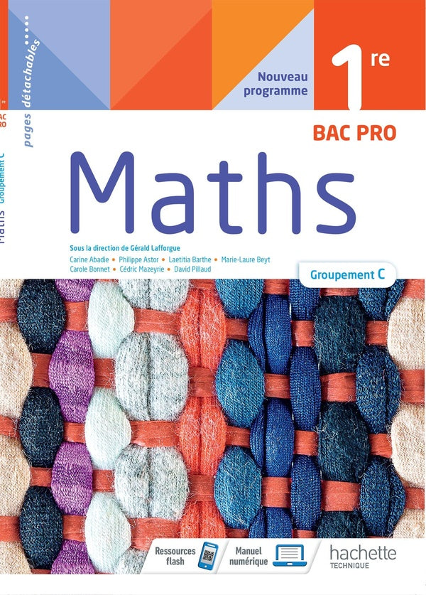 Mathématiques 1ère Bac Pro groupement C - cahier de l'élève - Éd. 2021