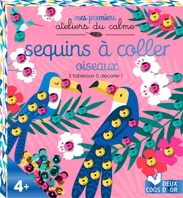 Sequins à coller ; oiseaux