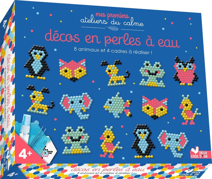 Décos en perles à eau ; 8 animaux et 4 cadres à réaliser !