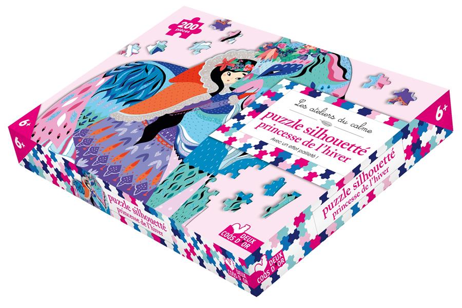 Les ateliers du calme : puzzle silhouette princesse de l'hiver