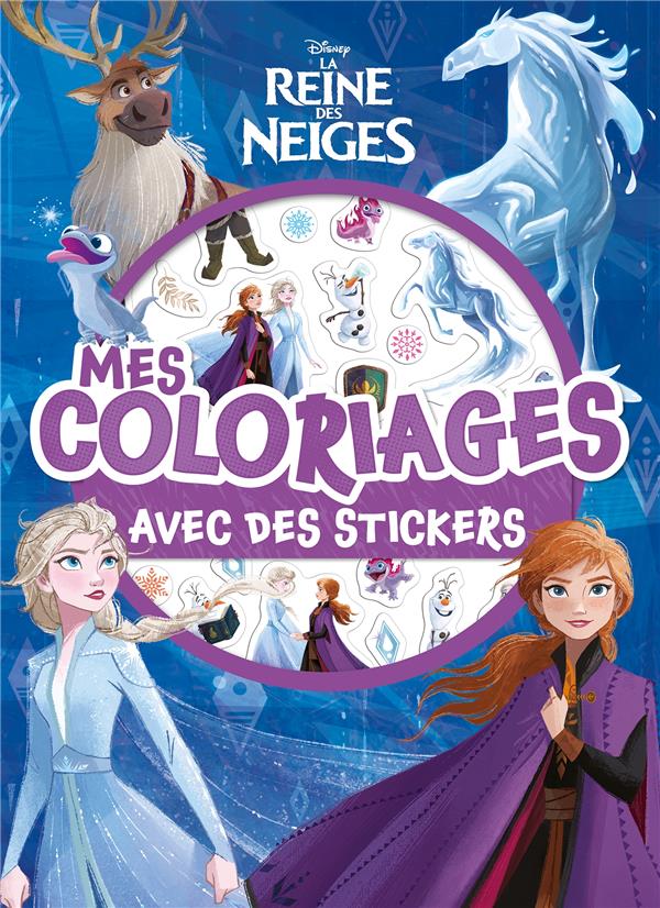 Mes coloriages avec stickers : La Reine des Neiges