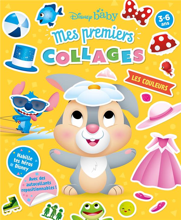 Mes premiers collages : Disney Baby : les couleurs