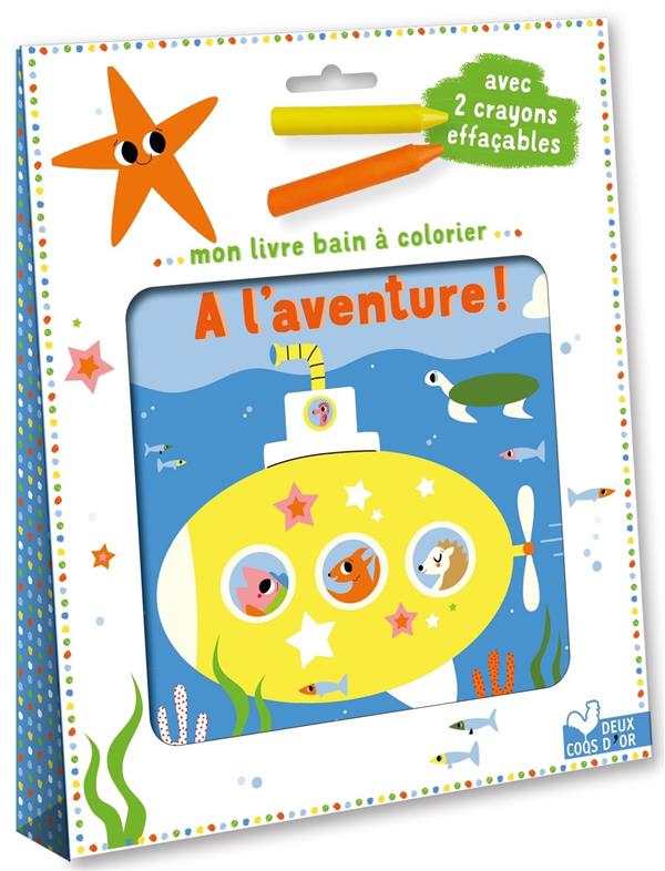 Mon livre bain à colorier : à l'aventure !