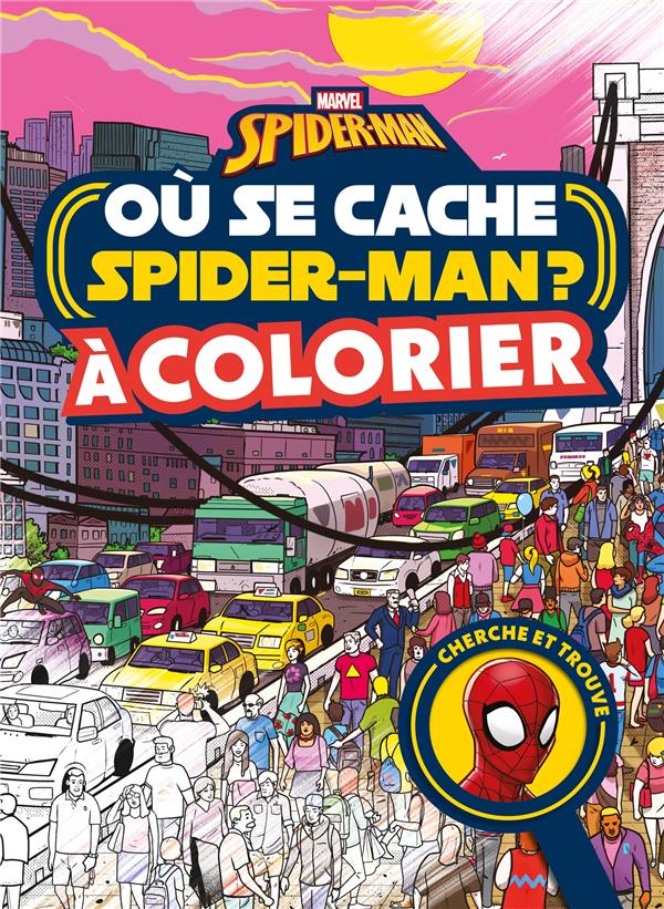 Où se cache... : Spider-Man ? à colorier