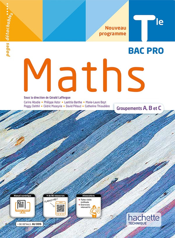 Maths ; terminale bac pro, groupements A, B et C ; livre élève