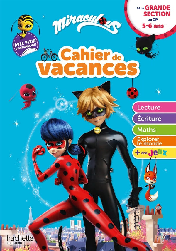 Miraculous ; cahier de vacances ; de la Grande Section au CP (édition 2021)