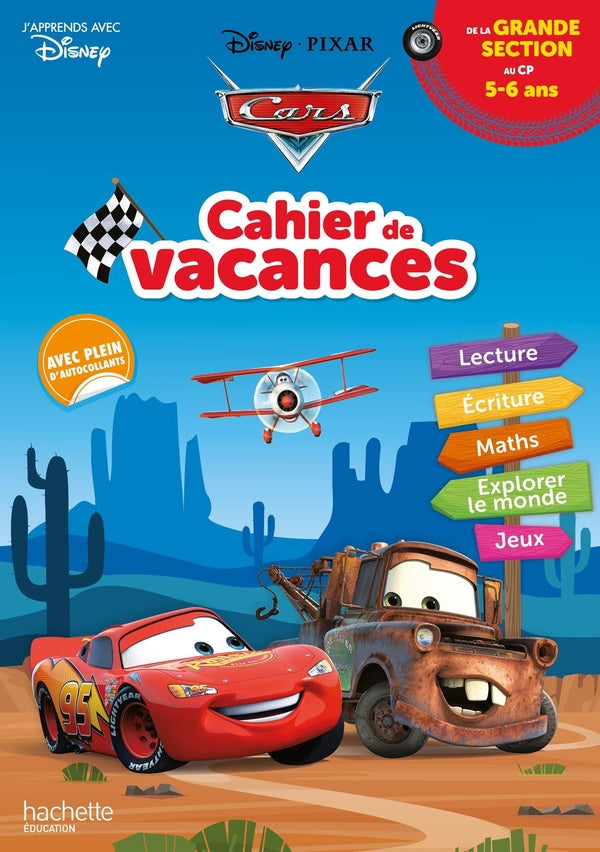 Cars ; cahier de vacances ; de la GS au CP