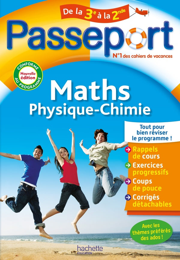 Passeport : maths, physique-chimie ; de la 3e à la 2de