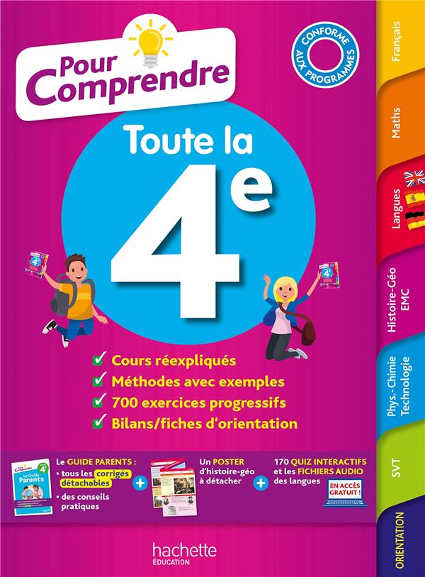 Pour comprendre toutes les matières : toute la 4e