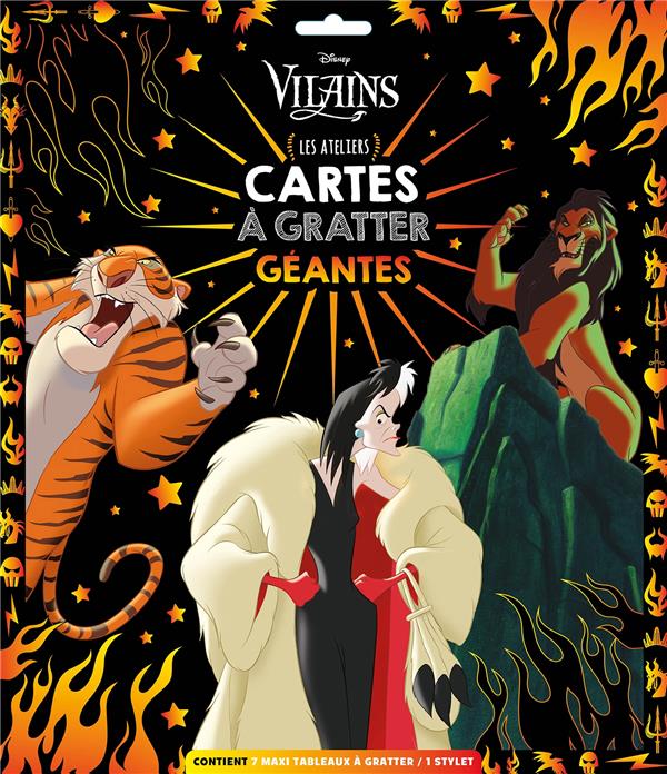 Les ateliers Disney : Disney vilains : cartes à gratter géantes