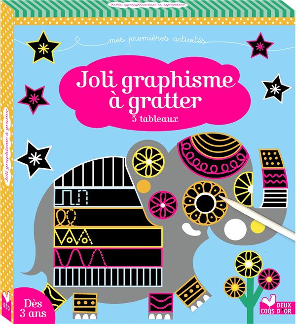 Joli graphisme à gratter : 5 tableaux