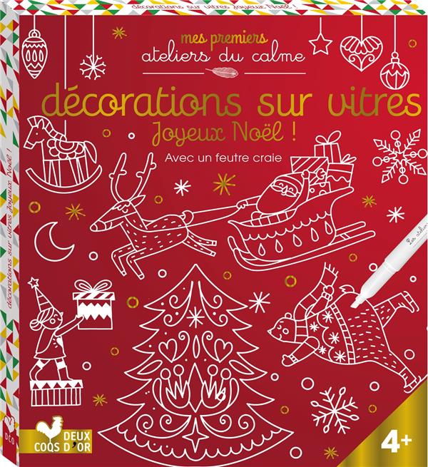 Décorations sur vitres : joyeux Noël !