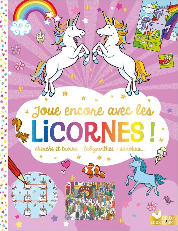 Cherche et trouve : joue encore avec les licornes !