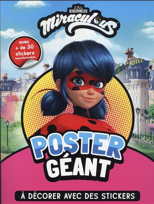 Miraculous : poster géant à décorer avec des stickers