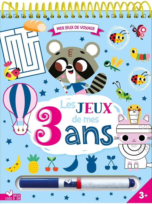 Les jeux de mes 3 ans : bloc avec feutre effaçable