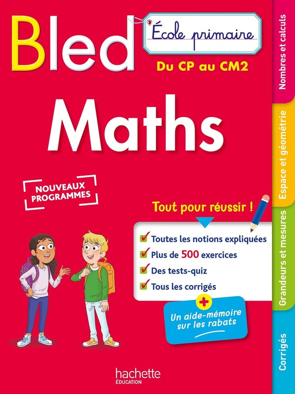 Bled : maths ; du CP au CM2