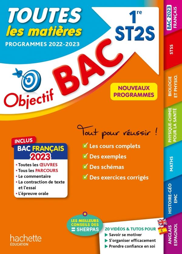 Objectif bac : toutes les matières ; 1re ST2S (édition 2023)