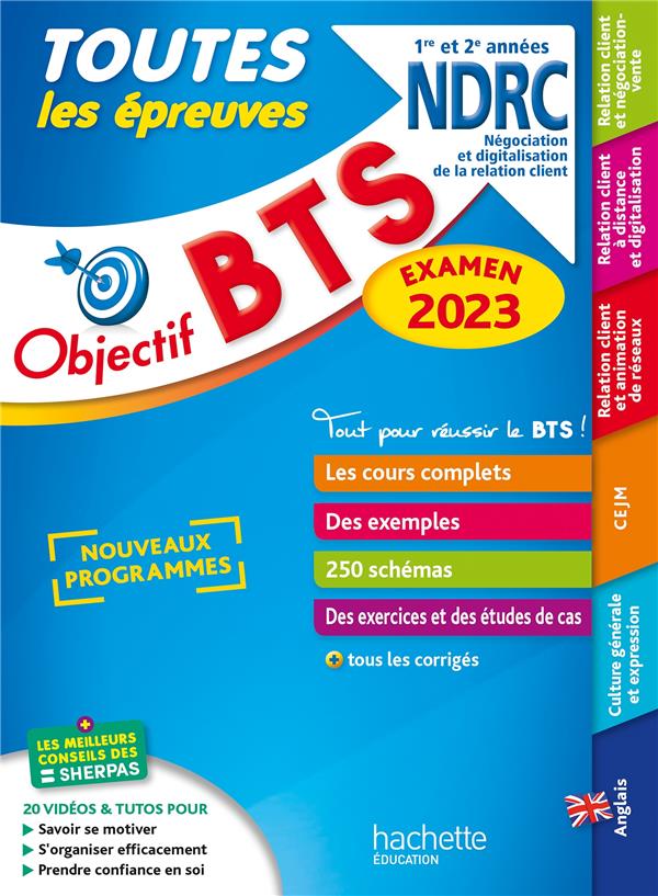 Objectif BTS : toutes les épreuves ; BTS NDRC 1re et 2e années (édition 2023)
