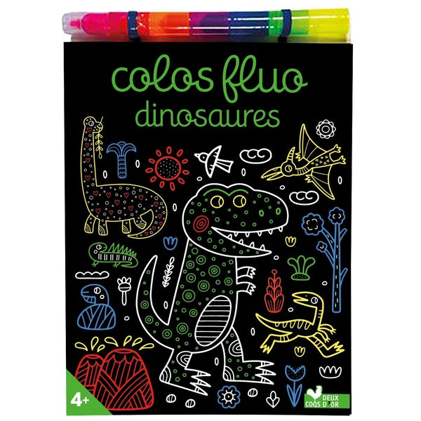 Les ateliers du calme : colos fluo : dinosaures