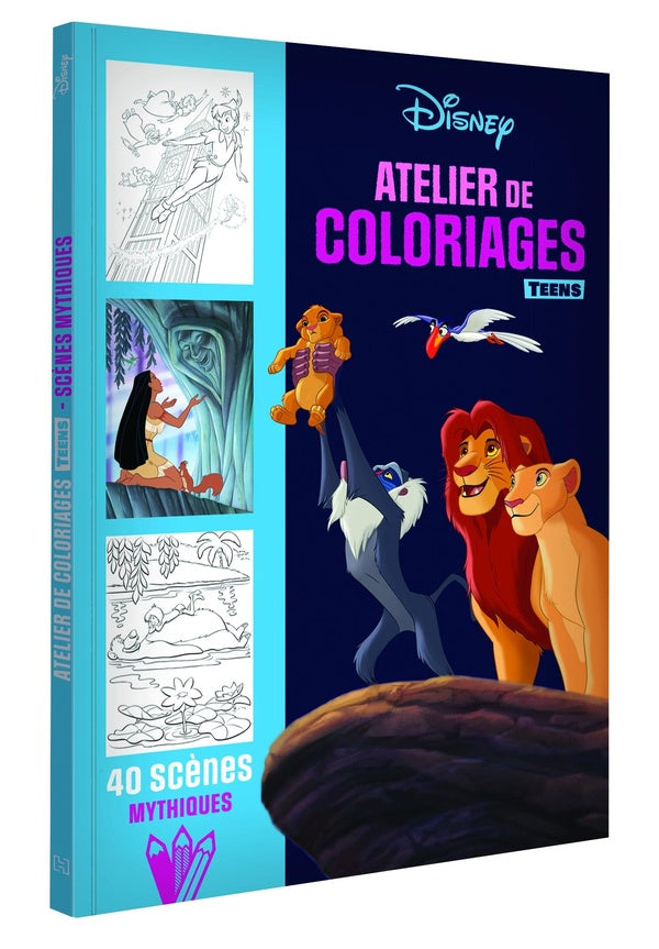 Atelier de coloriages teens : 40 scènes mythiques