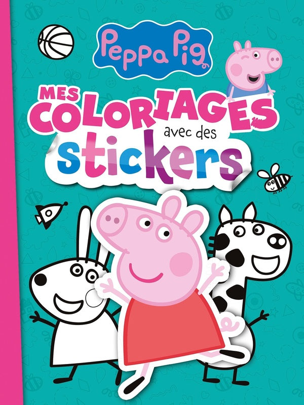 Peppa Pig : mes coloriages avec des stickers