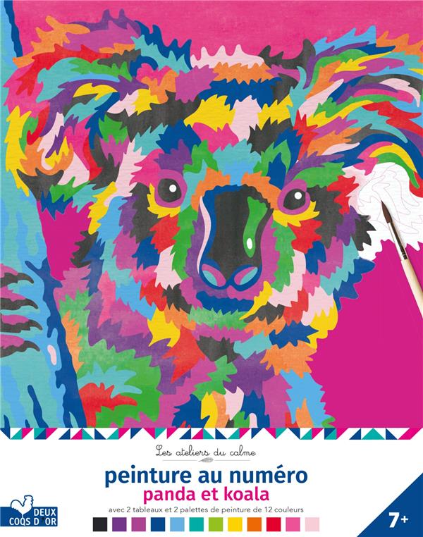 Les ateliers du calme : peinture au numéro : panda et koala