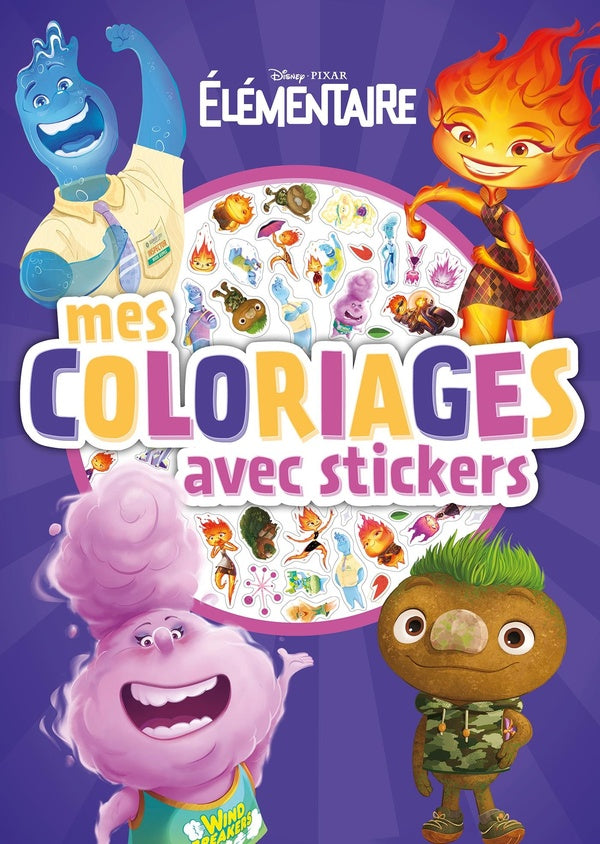 Mes coloriages avec stickers : élémentaire