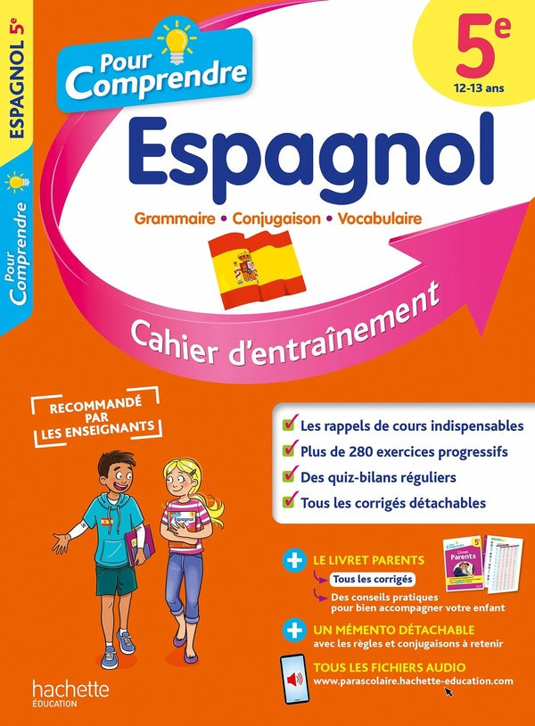 Pour comprendre l'espagnol : 5e ; cahier d'entraînement